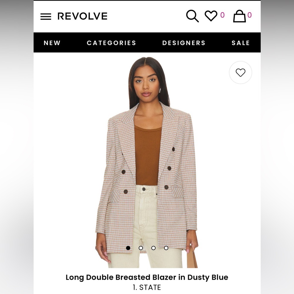 Revolve 1.state blazer checkered